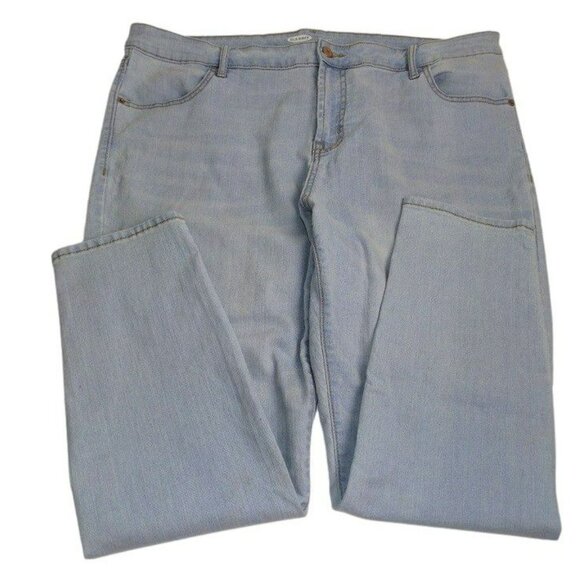 Old Navy Womens Jeans Light Blue Super Skinny Light Stretch Size 18    JH814 - Picture 1 of 4
